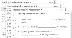 Year 3 Spelling Baseline Assessment 4