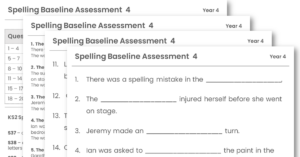 Year 4 Spelling Baseline Assessment 4