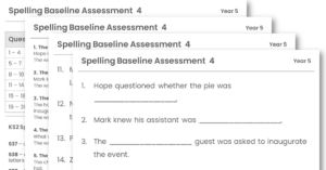 Year 5 Spelling Baseline Assessment 4