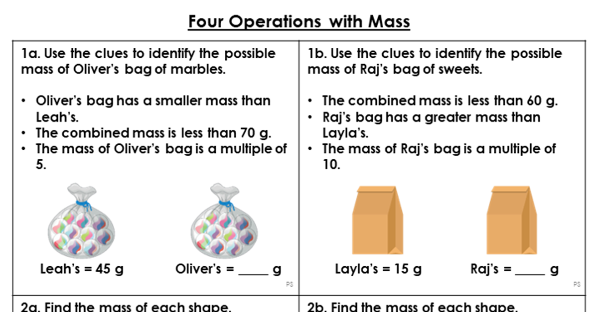 mass reasoning and problem solving year 2