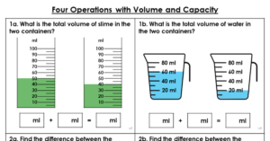 Four Operations with Volume and Capacity - Varied Fluency