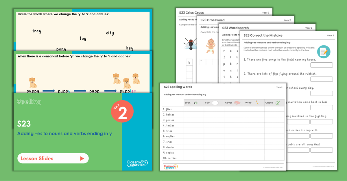 Year 2 Spelling Resources