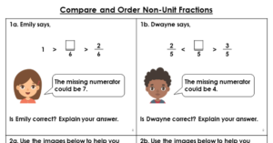 Compare and Order Non-Unit Fractions - Reasoning and Problem Solving