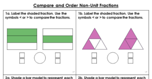 Compare and Order Non-Unit Fractions - Varied Fluency
