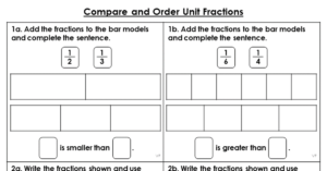 Compare and Order Unit Fractions - Varied Fluency