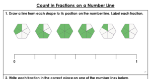 Count in Fractions on a Number Line - Extension