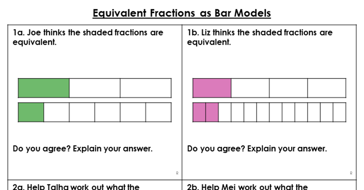 equivalent fraction problem solving