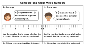 Compare and Order Mixed Numbers - Reasoning and Problem Solving