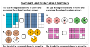 Compare and Order Mixed Numbers - Varied Fluency