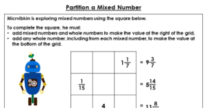 Partition a Mixed Number - Discussion Problem