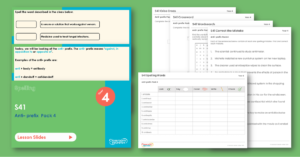 Year 4 Spelling Assessment Resources - S41 Anti- prefix Pack 4