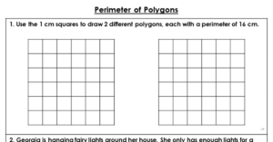 Perimeter of Polygons - Extension