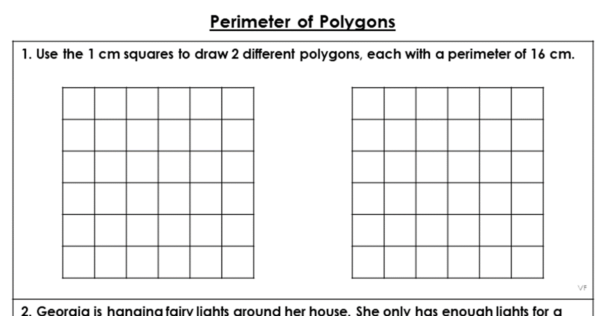 Perimeter of Polygons - Extension