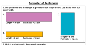 Perimeter of Rectangles - Extension