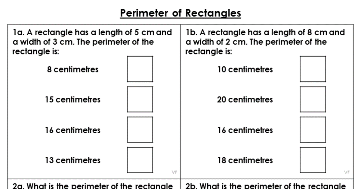 Perimeter of Rectangles