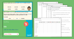 Year 5 Spelling Resources - S56 -able -ible suffixes Pack 1