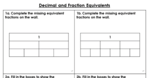 Decimal and Fraction Equivalents - Varied Fluency