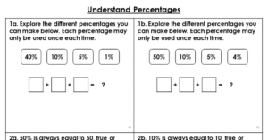 Understand Percentages - Reasoning and Problem Solving