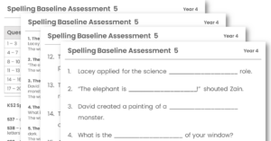 Year 4 Spelling Baseline Assessment 5