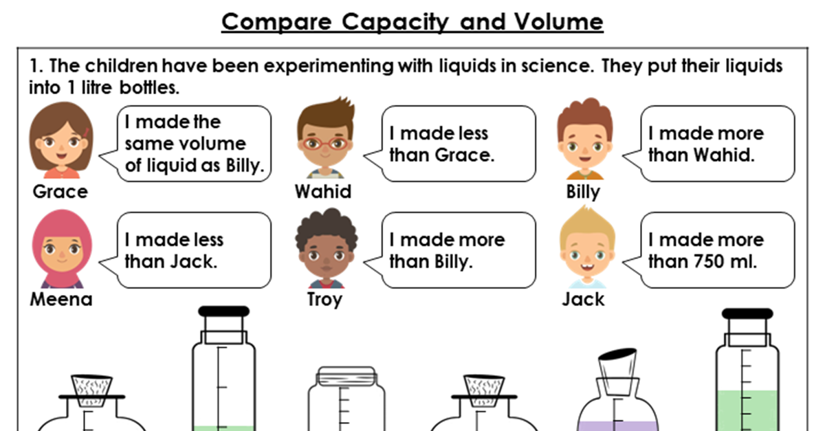 Compare Capacity and Volume - Discussion Problem