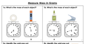 Measure Mass in Grams - Varied Fluency