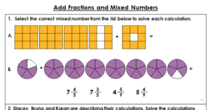 Add Fractions and Mixed Numbers - Extension