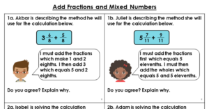 Add Fractions and Mixed Numbers - Reasoning and Problem Solving