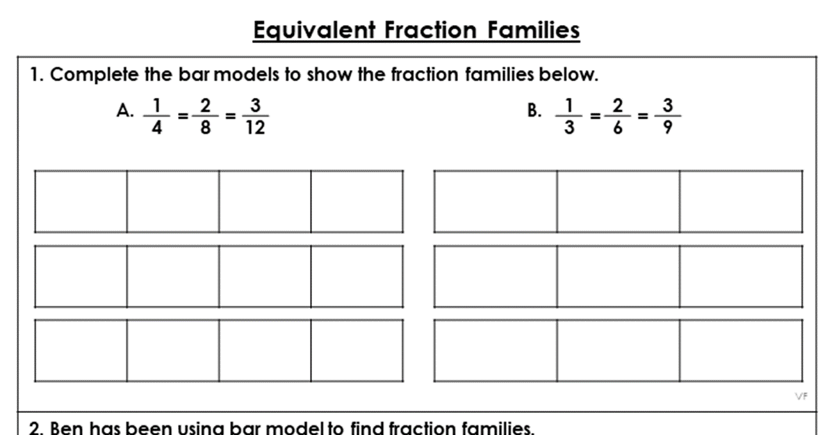 Equivalent Fraction Families - Extension