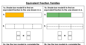 Equivalent Fraction Families - Varied Fluency