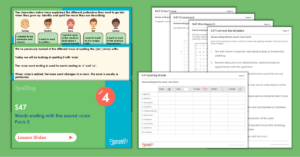 Year 4 Spelling Resources - S47 - Words ending with the sound –cian Pack 3