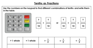 Tenths as Fractions - Discussion Problem