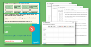 Year 5 Spelling Resources - S37 – Common Exception Words (Year 3/4) Pack 4