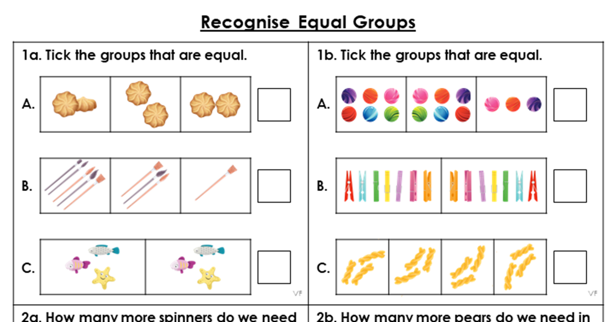Recognise Equal Groups - Varied Fluency