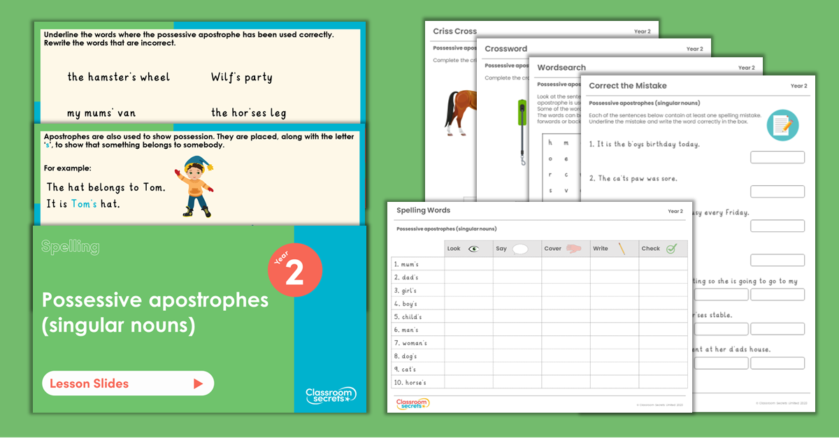 Year 2 Spelling Resources