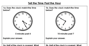 Tell the Time Past the Hour - Reasoning and Problem Solving