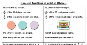 Non-Unit Fractions of a Set of Objects - Reasoning and Problem Solving