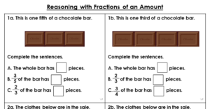Reasoning with Fractions of an Amount - Varied Fluency