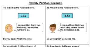 Flexibly Partition Decimals - Reasoning and Problem Solving