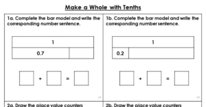 Make a Whole with Tenths - Varied Fluency