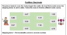 partition decimals problem solving