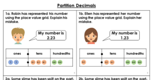 Partition Decimals - Reasoning and Problem Solving