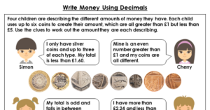 Write Money Using Decimals - Discussion Problem