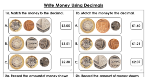 Write Money Using Decimals - Varied Fluency