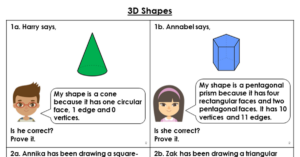 3D Shapes - Reasoning and Problem Solving