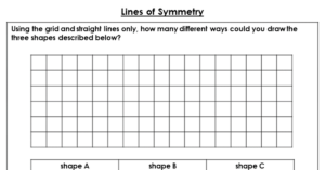 Lines of Symmetry - Discussion Problems