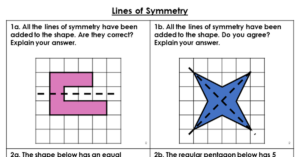 Lines of Symmetry - Reasoning and Problem Solving