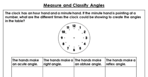 Measure and Classify Angles - Discussion Problems