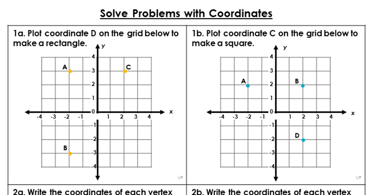 Solve Problems with Coordinates - Varied Fluency