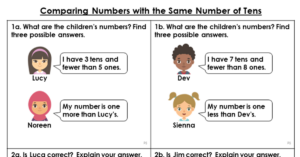 Compare Numbers with the Same Number of Tens - Reasoning and Problem Solving