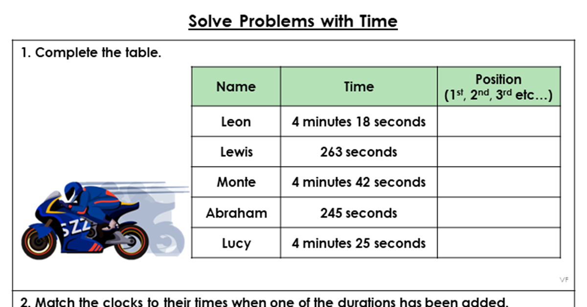 Solve Problems with Time - Extension